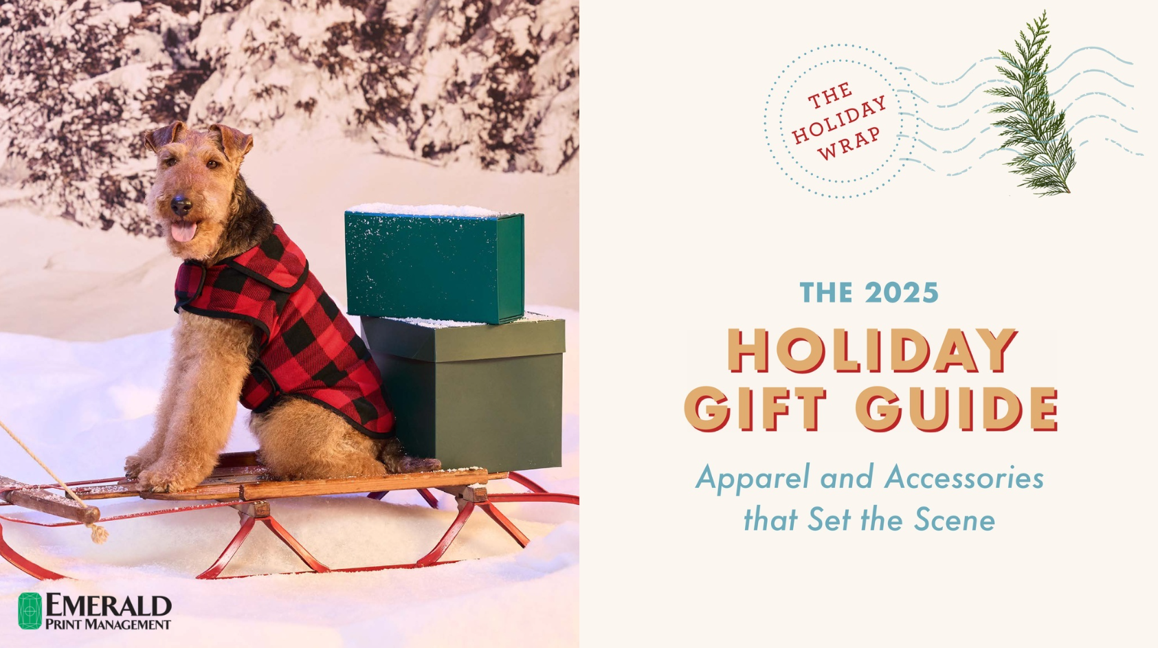 Emerald holiday gift guide catalog cover